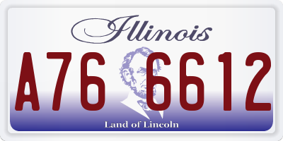 IL license plate A766612