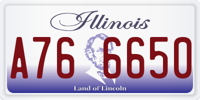 IL license plate A766650