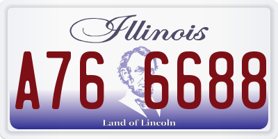 IL license plate A766688
