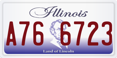 IL license plate A766723