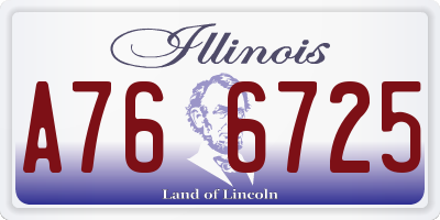 IL license plate A766725