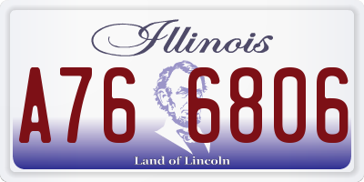 IL license plate A766806
