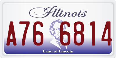IL license plate A766814