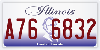 IL license plate A766832