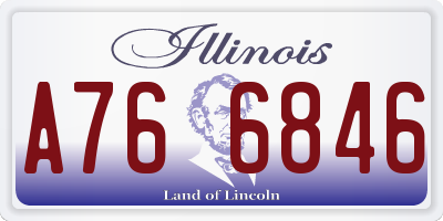 IL license plate A766846
