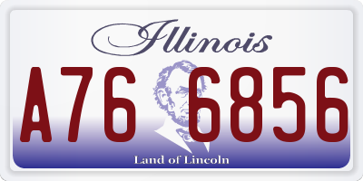 IL license plate A766856