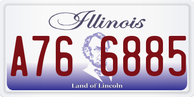 IL license plate A766885