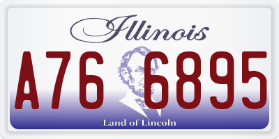 IL license plate A766895