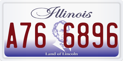 IL license plate A766896