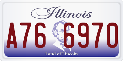 IL license plate A766970