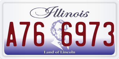 IL license plate A766973