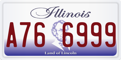 IL license plate A766999