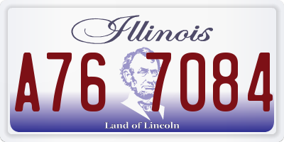 IL license plate A767084