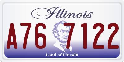 IL license plate A767122