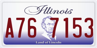 IL license plate A767153