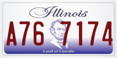 IL license plate A767174