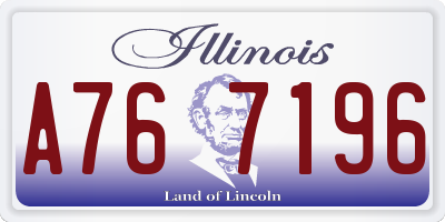IL license plate A767196