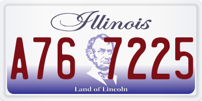 IL license plate A767225