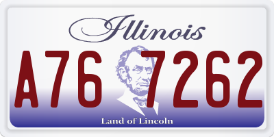 IL license plate A767262