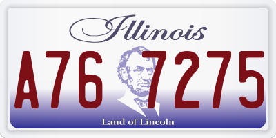 IL license plate A767275