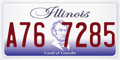 IL license plate A767285