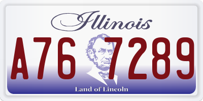 IL license plate A767289
