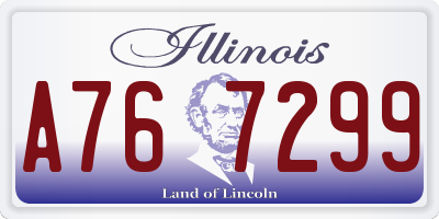 IL license plate A767299
