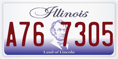 IL license plate A767305