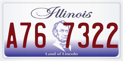 IL license plate A767322