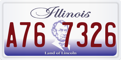 IL license plate A767326