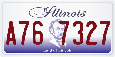 IL license plate A767327