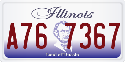 IL license plate A767367
