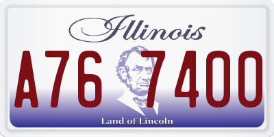 IL license plate A767400