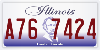 IL license plate A767424