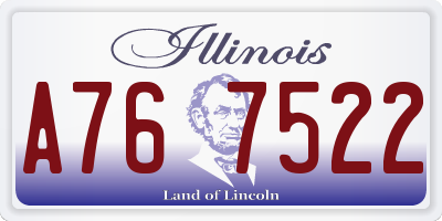 IL license plate A767522