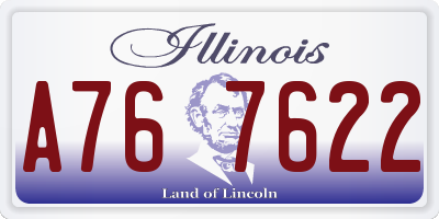 IL license plate A767622