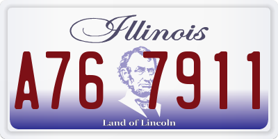 IL license plate A767911