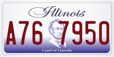 IL license plate A767950