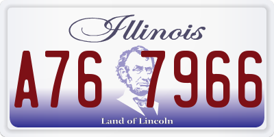 IL license plate A767966