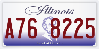 IL license plate A768225