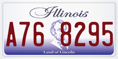IL license plate A768295