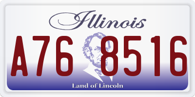IL license plate A768516