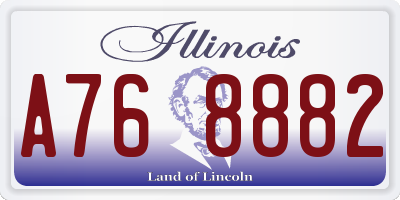IL license plate A768882