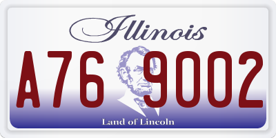 IL license plate A769002