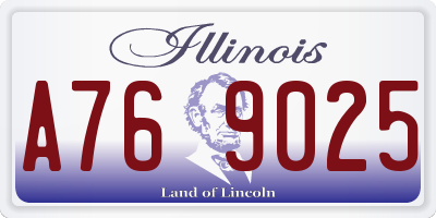 IL license plate A769025