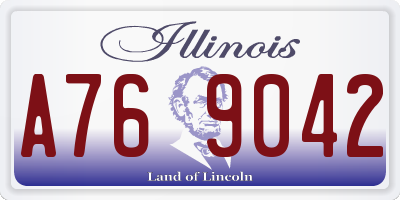 IL license plate A769042