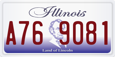 IL license plate A769081