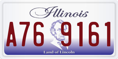 IL license plate A769161