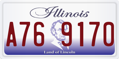 IL license plate A769170