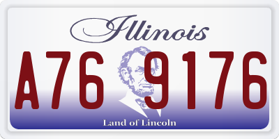 IL license plate A769176